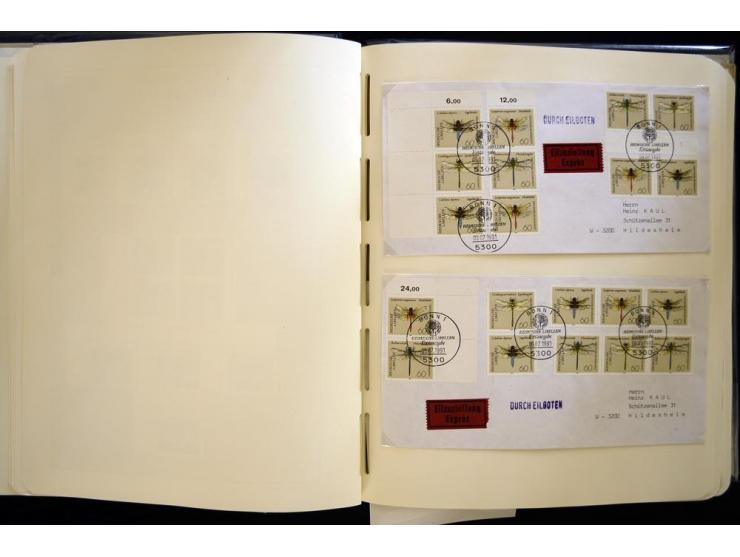 1949/90, gestempelte, in den Hauptnummern weit überkomplette Sammlung, dabei etliche Briefe teils mit guten Frankaturen, ein 