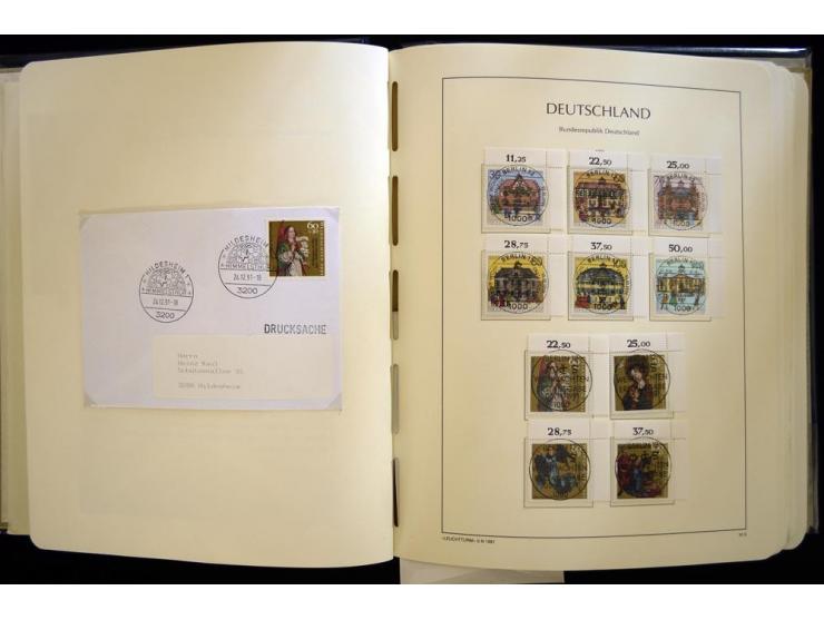 1949/90, gestempelte, in den Hauptnummern weit überkomplette Sammlung, dabei etliche Briefe teils mit guten Frankaturen, ein 