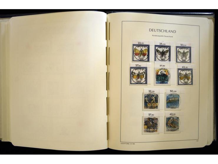 1949/90, gestempelte, in den Hauptnummern weit überkomplette Sammlung, dabei etliche Briefe teils mit guten Frankaturen, ein 