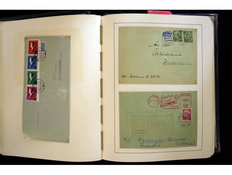 1949/90, gestempelte, in den Hauptnummern weit überkomplette Sammlung, dabei etliche Briefe teils mit guten Frankaturen, ein 