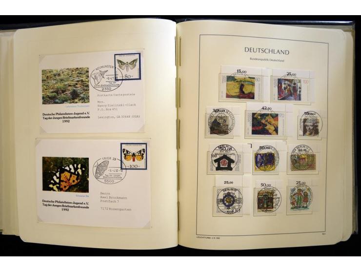 1949/90, gestempelte, in den Hauptnummern weit überkomplette Sammlung, dabei etliche Briefe teils mit guten Frankaturen, ein 