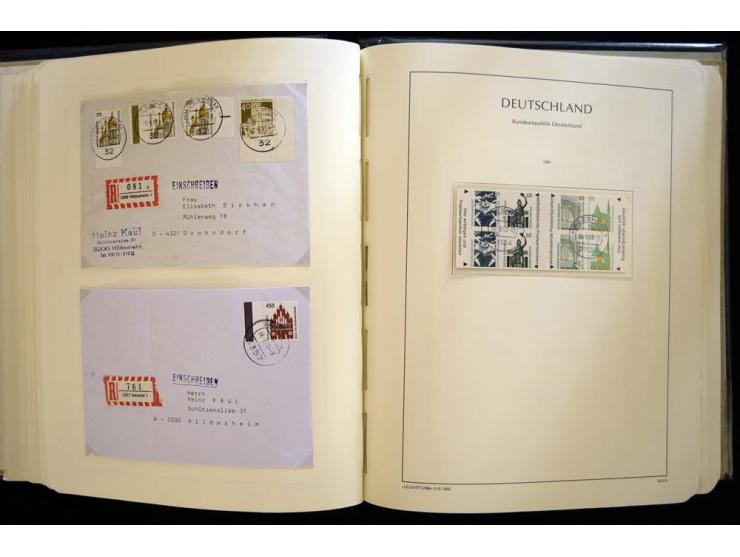 1949/90, gestempelte, in den Hauptnummern weit überkomplette Sammlung, dabei etliche Briefe teils mit guten Frankaturen, ein 