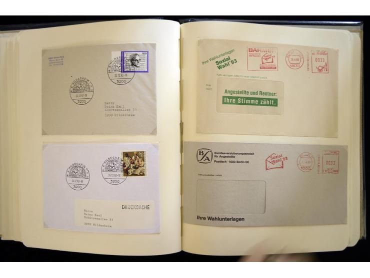 1949/90, gestempelte, in den Hauptnummern weit überkomplette Sammlung, dabei etliche Briefe teils mit guten Frankaturen, ein 