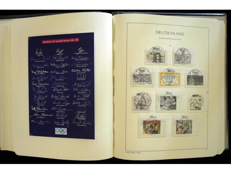 1949/90, gestempelte, in den Hauptnummern weit überkomplette Sammlung, dabei etliche Briefe teils mit guten Frankaturen, ein 