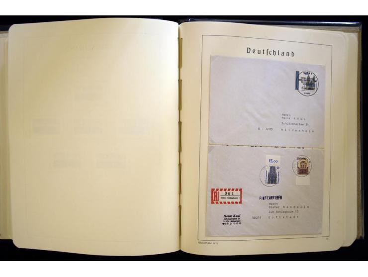 1949/90, gestempelte, in den Hauptnummern weit überkomplette Sammlung, dabei etliche Briefe teils mit guten Frankaturen, ein 