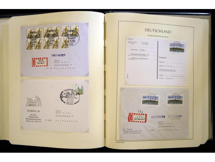 1949/90, gestempelte, in den Hauptnummern weit überkomplette Sammlung, dabei etliche Briefe teils mit guten Frankaturen, ein 