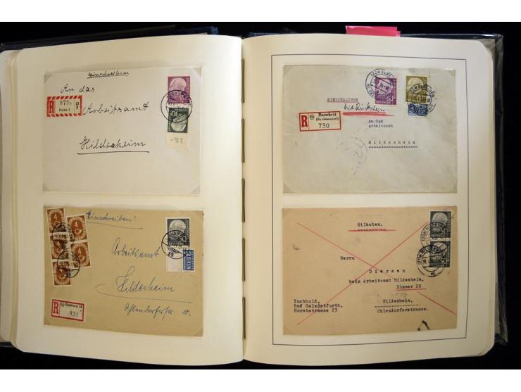 1949/90, gestempelte, in den Hauptnummern weit überkomplette Sammlung, dabei etliche Briefe teils mit guten Frankaturen, ein 