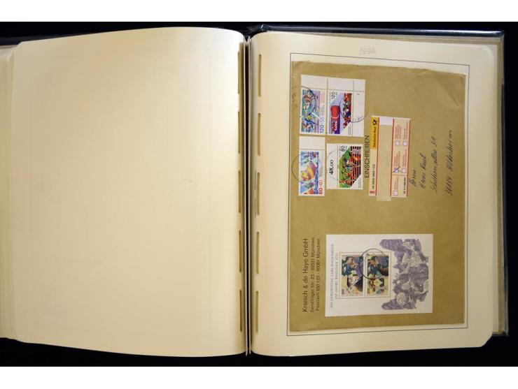 1949/90, gestempelte, in den Hauptnummern weit überkomplette Sammlung, dabei etliche Briefe teils mit guten Frankaturen, ein 