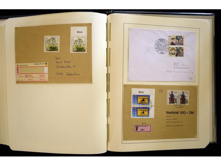 1949/90, gestempelte, in den Hauptnummern weit überkomplette Sammlung, dabei etliche Briefe teils mit guten Frankaturen, ein 