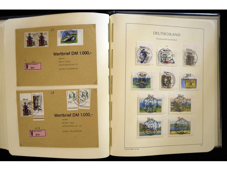 1949/90, gestempelte, in den Hauptnummern weit überkomplette Sammlung, dabei etliche Briefe teils mit guten Frankaturen, ein 