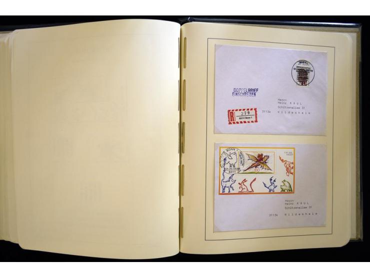 1949/90, gestempelte, in den Hauptnummern weit überkomplette Sammlung, dabei etliche Briefe teils mit guten Frankaturen, ein 