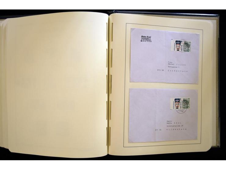 1949/90, gestempelte, in den Hauptnummern weit überkomplette Sammlung, dabei etliche Briefe teils mit guten Frankaturen, ein 