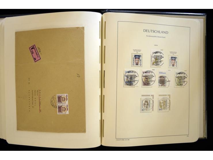 1949/90, gestempelte, in den Hauptnummern weit überkomplette Sammlung, dabei etliche Briefe teils mit guten Frankaturen, ein 