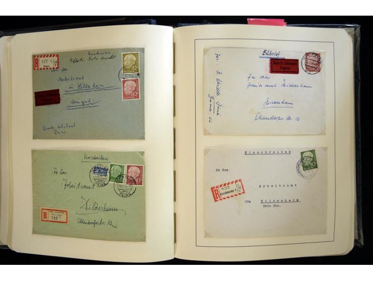 1949/90, gestempelte, in den Hauptnummern weit überkomplette Sammlung, dabei etliche Briefe teils mit guten Frankaturen, ein 