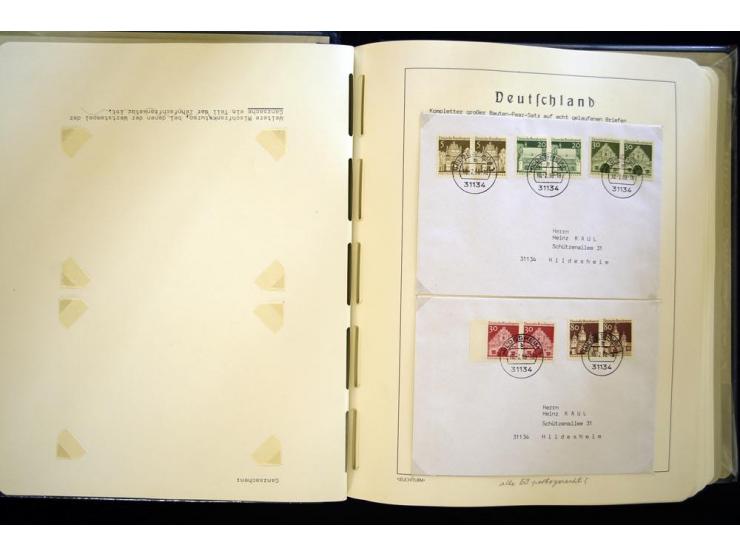 1949/90, gestempelte, in den Hauptnummern weit überkomplette Sammlung, dabei etliche Briefe teils mit guten Frankaturen, ein 