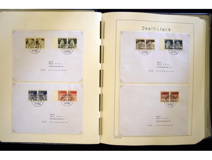 1949/90, gestempelte, in den Hauptnummern weit überkomplette Sammlung, dabei etliche Briefe teils mit guten Frankaturen, ein 