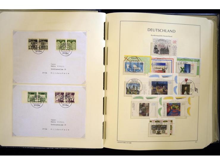 1949/90, gestempelte, in den Hauptnummern weit überkomplette Sammlung, dabei etliche Briefe teils mit guten Frankaturen, ein 