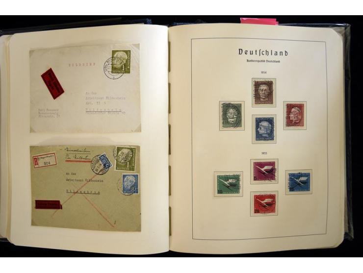 1949/90, gestempelte, in den Hauptnummern weit überkomplette Sammlung, dabei etliche Briefe teils mit guten Frankaturen, ein 