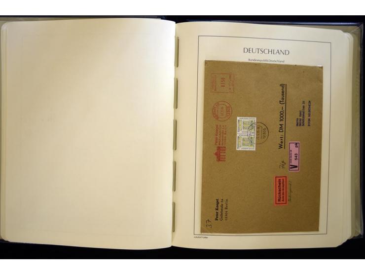 1949/90, gestempelte, in den Hauptnummern weit überkomplette Sammlung, dabei etliche Briefe teils mit guten Frankaturen, ein 
