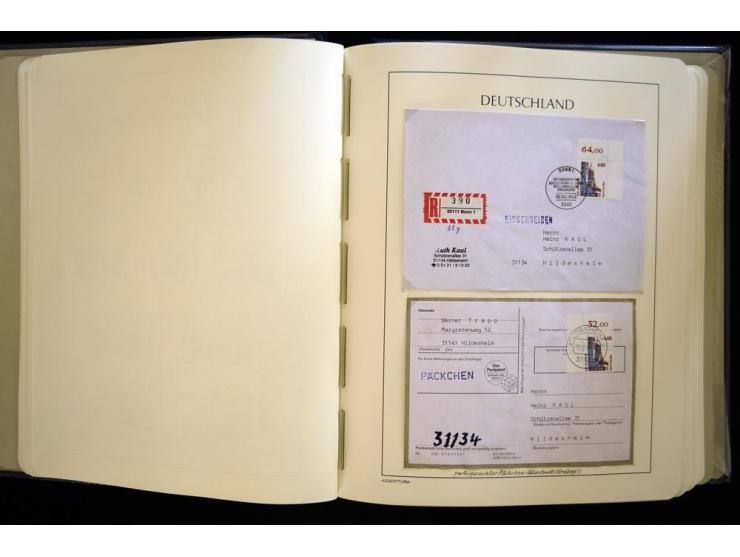 1949/90, gestempelte, in den Hauptnummern weit überkomplette Sammlung, dabei etliche Briefe teils mit guten Frankaturen, ein 