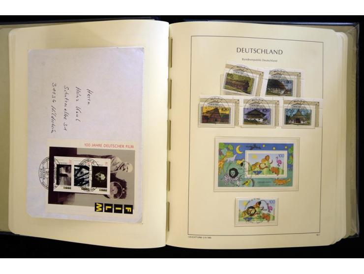 1949/90, gestempelte, in den Hauptnummern weit überkomplette Sammlung, dabei etliche Briefe teils mit guten Frankaturen, ein 