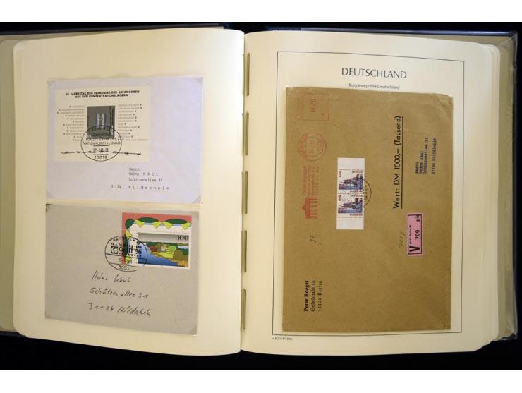 1949/90, gestempelte, in den Hauptnummern weit überkomplette Sammlung, dabei etliche Briefe teils mit guten Frankaturen, ein 