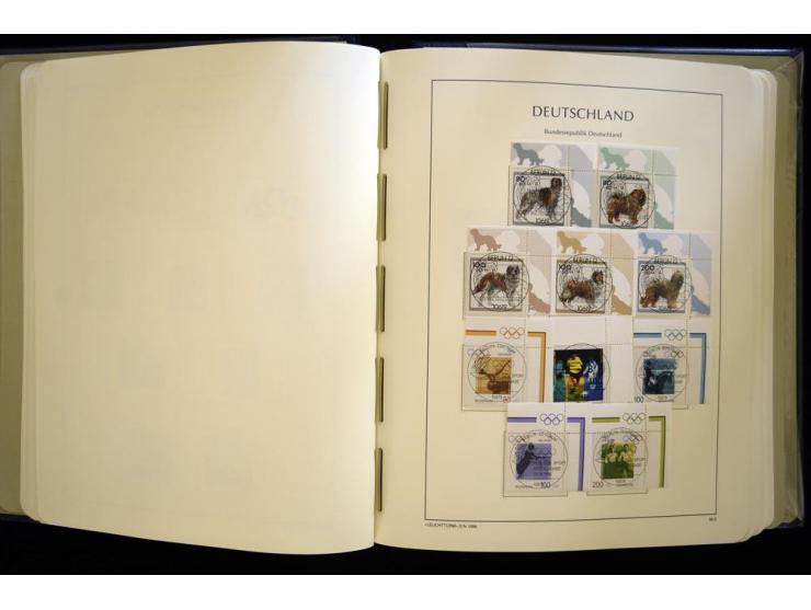 1949/90, gestempelte, in den Hauptnummern weit überkomplette Sammlung, dabei etliche Briefe teils mit guten Frankaturen, ein 