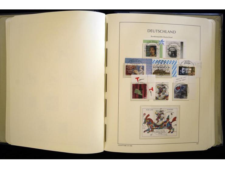 1949/90, gestempelte, in den Hauptnummern weit überkomplette Sammlung, dabei etliche Briefe teils mit guten Frankaturen, ein 