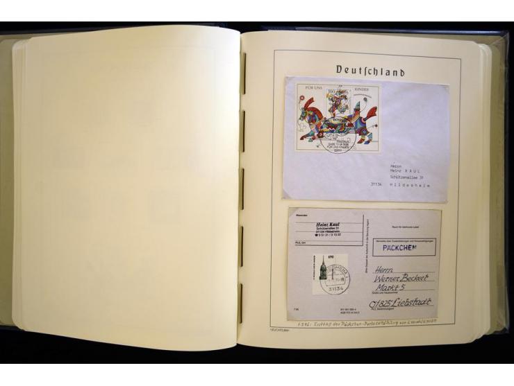 1949/90, gestempelte, in den Hauptnummern weit überkomplette Sammlung, dabei etliche Briefe teils mit guten Frankaturen, ein 