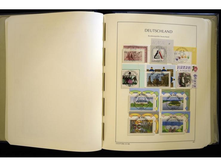 1949/90, gestempelte, in den Hauptnummern weit überkomplette Sammlung, dabei etliche Briefe teils mit guten Frankaturen, ein 