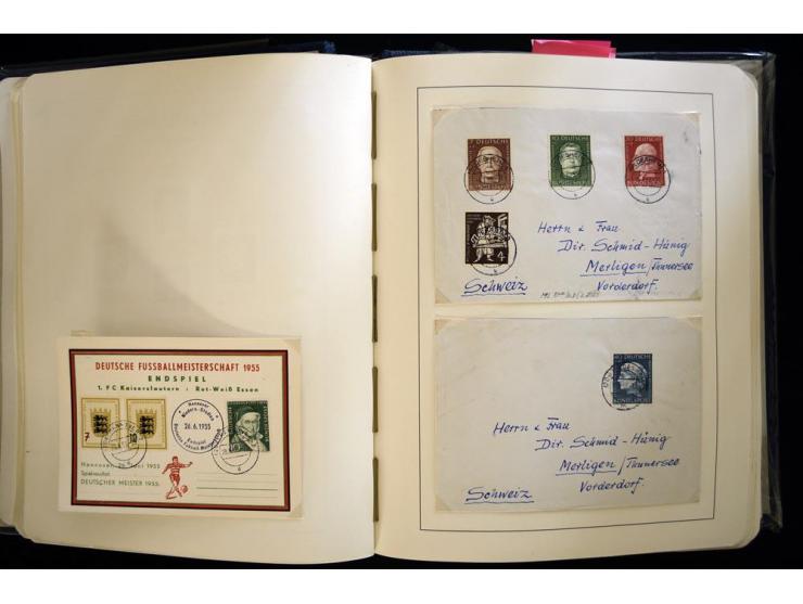 1949/90, gestempelte, in den Hauptnummern weit überkomplette Sammlung, dabei etliche Briefe teils mit guten Frankaturen, ein 