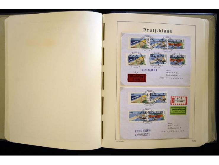 1949/90, gestempelte, in den Hauptnummern weit überkomplette Sammlung, dabei etliche Briefe teils mit guten Frankaturen, ein 