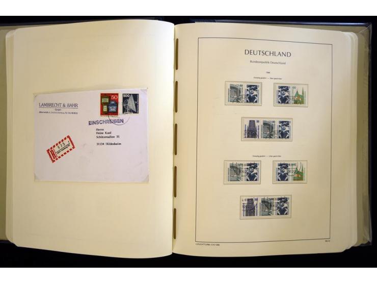 1949/90, gestempelte, in den Hauptnummern weit überkomplette Sammlung, dabei etliche Briefe teils mit guten Frankaturen, ein 