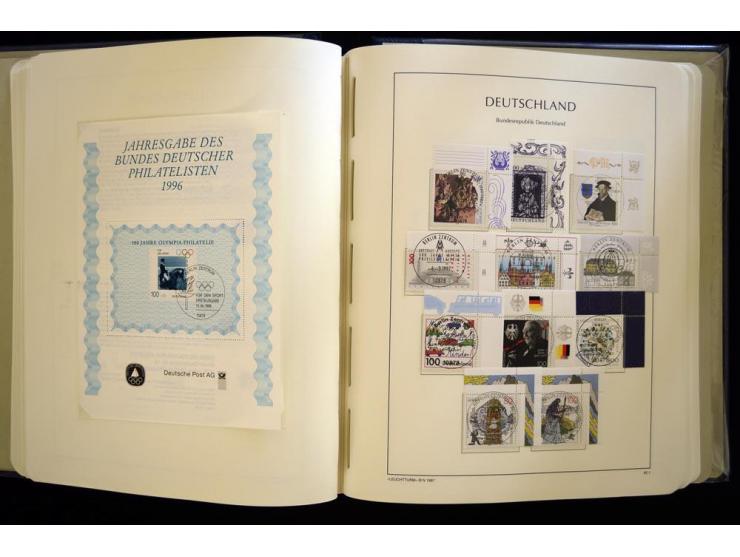1949/90, gestempelte, in den Hauptnummern weit überkomplette Sammlung, dabei etliche Briefe teils mit guten Frankaturen, ein 