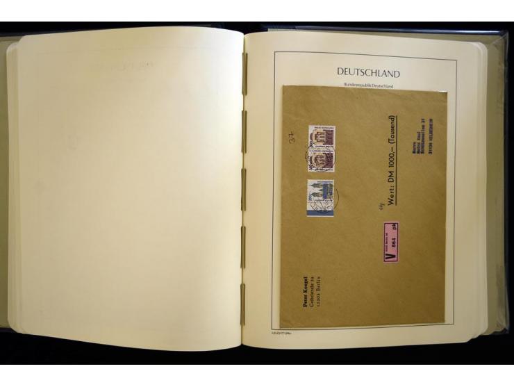 1949/90, gestempelte, in den Hauptnummern weit überkomplette Sammlung, dabei etliche Briefe teils mit guten Frankaturen, ein 