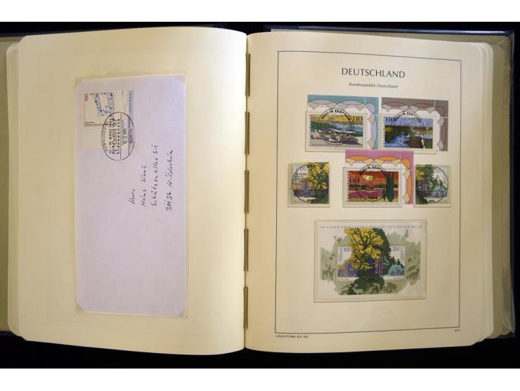 1949/90, gestempelte, in den Hauptnummern weit überkomplette Sammlung, dabei etliche Briefe teils mit guten Frankaturen, ein 