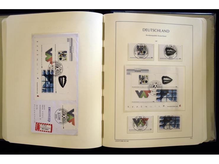1949/90, gestempelte, in den Hauptnummern weit überkomplette Sammlung, dabei etliche Briefe teils mit guten Frankaturen, ein 