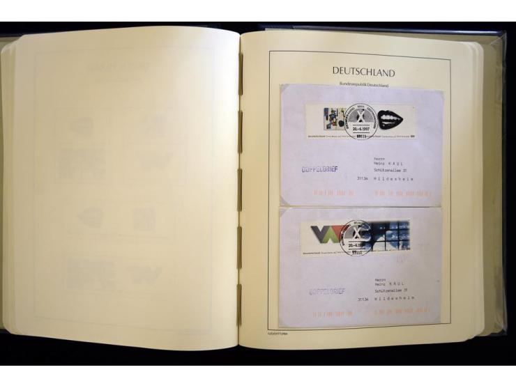 1949/90, gestempelte, in den Hauptnummern weit überkomplette Sammlung, dabei etliche Briefe teils mit guten Frankaturen, ein 