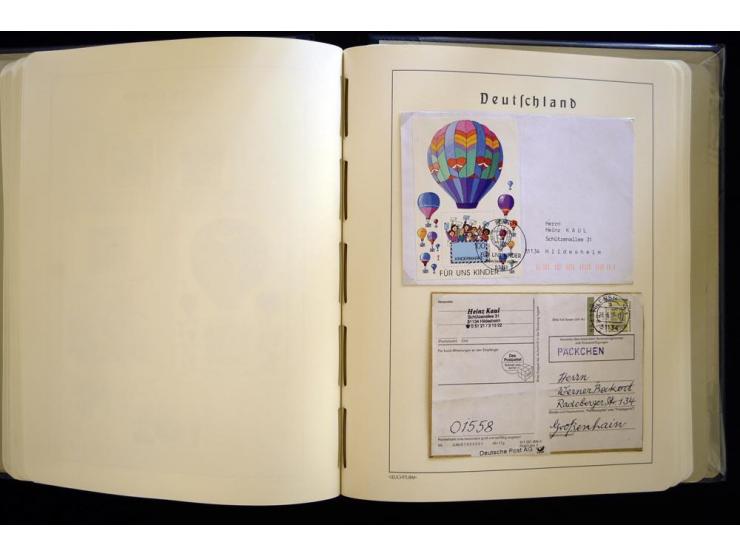 1949/90, gestempelte, in den Hauptnummern weit überkomplette Sammlung, dabei etliche Briefe teils mit guten Frankaturen, ein 