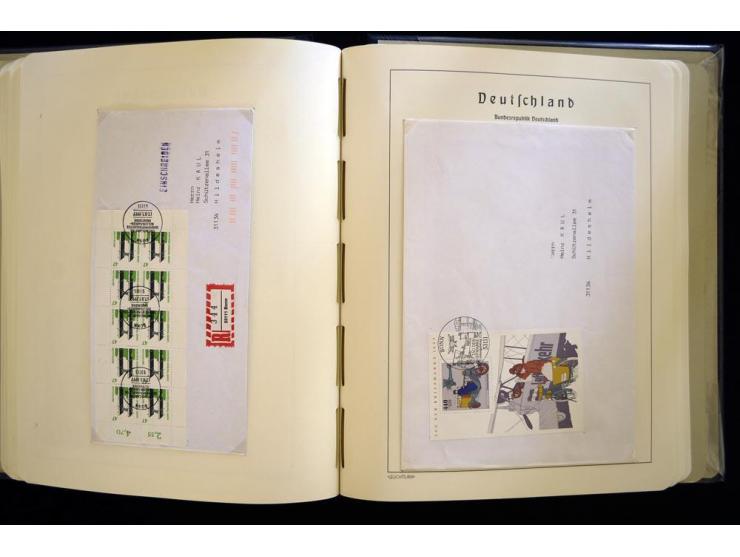 1949/90, gestempelte, in den Hauptnummern weit überkomplette Sammlung, dabei etliche Briefe teils mit guten Frankaturen, ein 