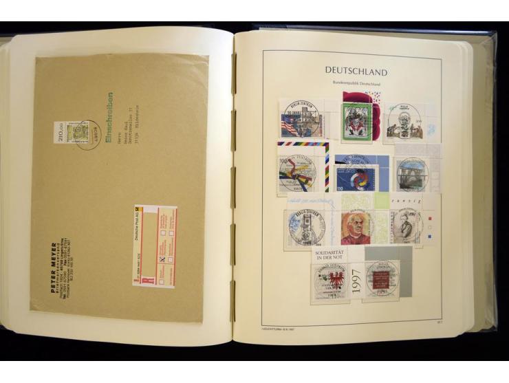 1949/90, gestempelte, in den Hauptnummern weit überkomplette Sammlung, dabei etliche Briefe teils mit guten Frankaturen, ein 