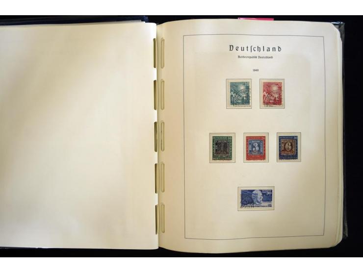 1949/90, gestempelte, in den Hauptnummern weit überkomplette Sammlung, dabei etliche Briefe teils mit guten Frankaturen, ein 