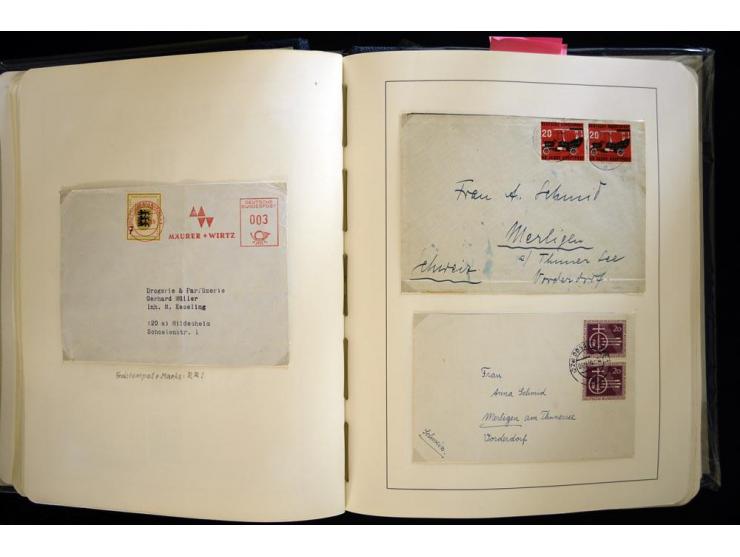 1949/90, gestempelte, in den Hauptnummern weit überkomplette Sammlung, dabei etliche Briefe teils mit guten Frankaturen, ein 