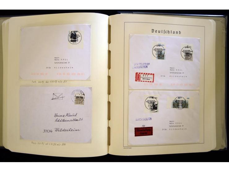 1949/90, gestempelte, in den Hauptnummern weit überkomplette Sammlung, dabei etliche Briefe teils mit guten Frankaturen, ein 