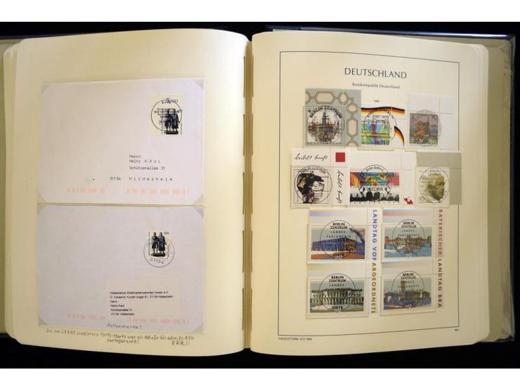 1949/90, gestempelte, in den Hauptnummern weit überkomplette Sammlung, dabei etliche Briefe teils mit guten Frankaturen, ein 