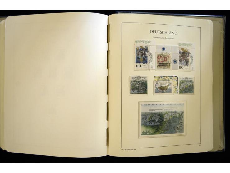 1949/90, gestempelte, in den Hauptnummern weit überkomplette Sammlung, dabei etliche Briefe teils mit guten Frankaturen, ein 