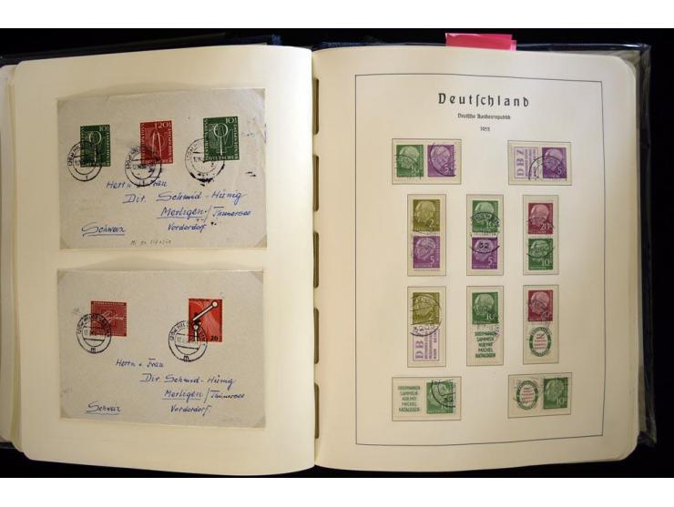 1949/90, gestempelte, in den Hauptnummern weit überkomplette Sammlung, dabei etliche Briefe teils mit guten Frankaturen, ein 