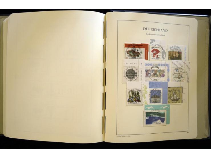 1949/90, gestempelte, in den Hauptnummern weit überkomplette Sammlung, dabei etliche Briefe teils mit guten Frankaturen, ein 