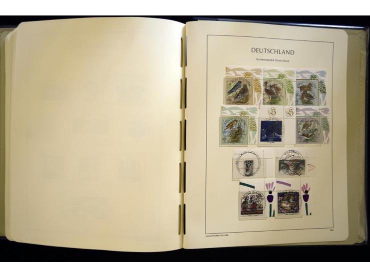 1949/90, gestempelte, in den Hauptnummern weit überkomplette Sammlung, dabei etliche Briefe teils mit guten Frankaturen, ein 