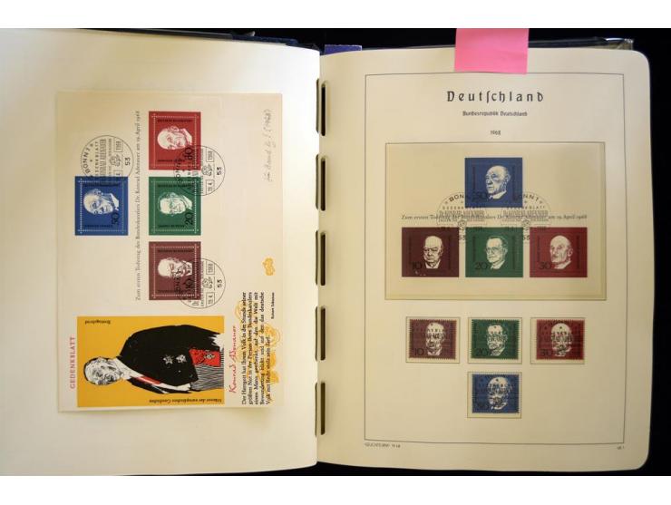 1949/90, gestempelte, in den Hauptnummern weit überkomplette Sammlung, dabei etliche Briefe teils mit guten Frankaturen, ein 